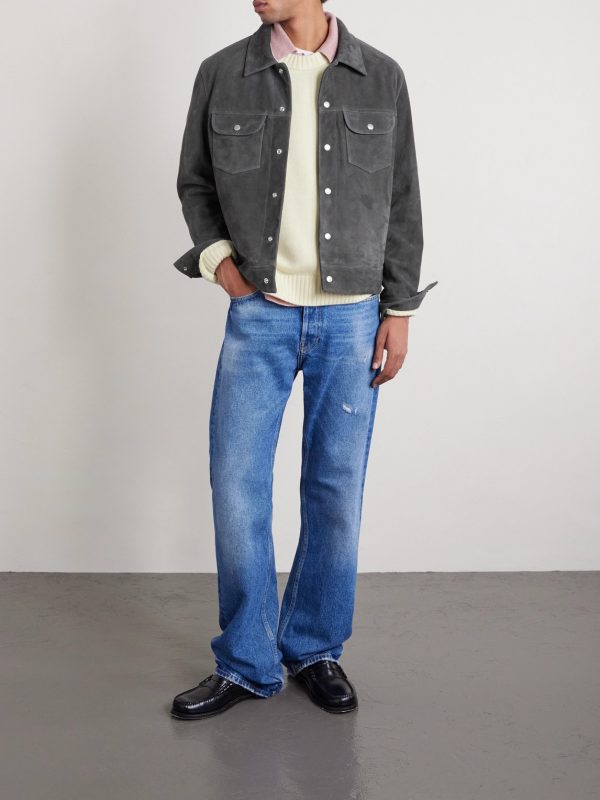 Suede Trucker Jacket - OU Suede Trucker Jacket - OU