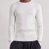 Ribbed Knit Silk Sweater - FR