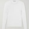 Ribbed Knit Silk Sweater