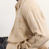 Above Checked Linen-Gauze Shirt - CU Above Checked Linen-Gauze Shirt - CU