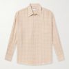 Above Checked Linen-Gauze Shirt Above Checked Linen-Gauze Shirt