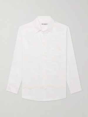 Vast Layered Embroidered Cotton-Poplin Shirt