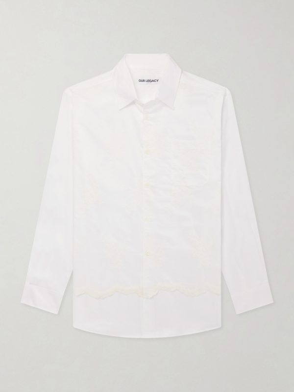 Vast Layered Embroidered Cotton-Poplin Shirt Vast Layered Embroidered Cotton-Poplin Shirt