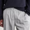 Leisure Straight-Leg Pleated Woven Trousers - CU Leisure Straight-Leg Pleated Woven Trousers - CU