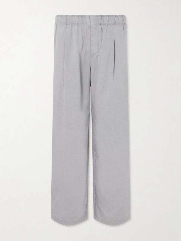 Leisure Straight-Leg Pleated Woven Trousers Leisure Straight-Leg Pleated Woven Trousers
