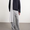 Leisure Straight-Leg Pleated Woven Trousers - OU Leisure Straight-Leg Pleated Woven Trousers - OU