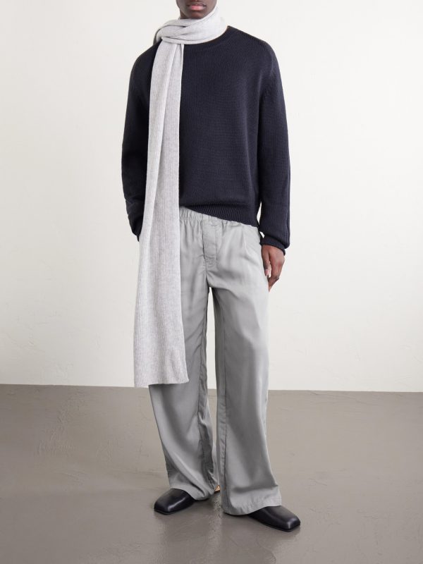 Leisure Straight-Leg Pleated Woven Trousers - OU Leisure Straight-Leg Pleated Woven Trousers - OU
