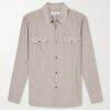 Plough Checked Cotton and Silk-Blend Shirt