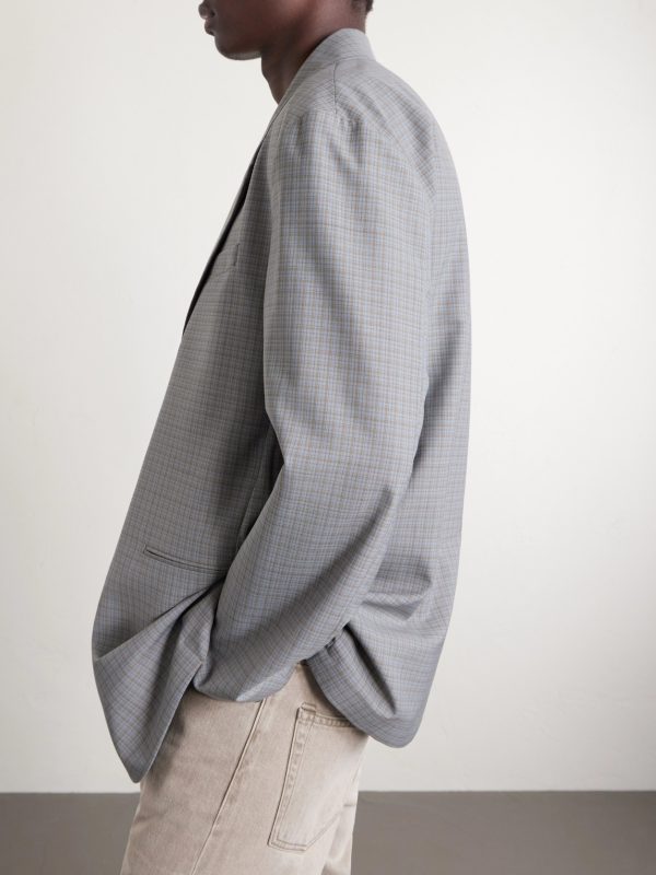 Industry Checked Grain de Poudre Blazer - CU Industry Checked Grain de Poudre Blazer - CU