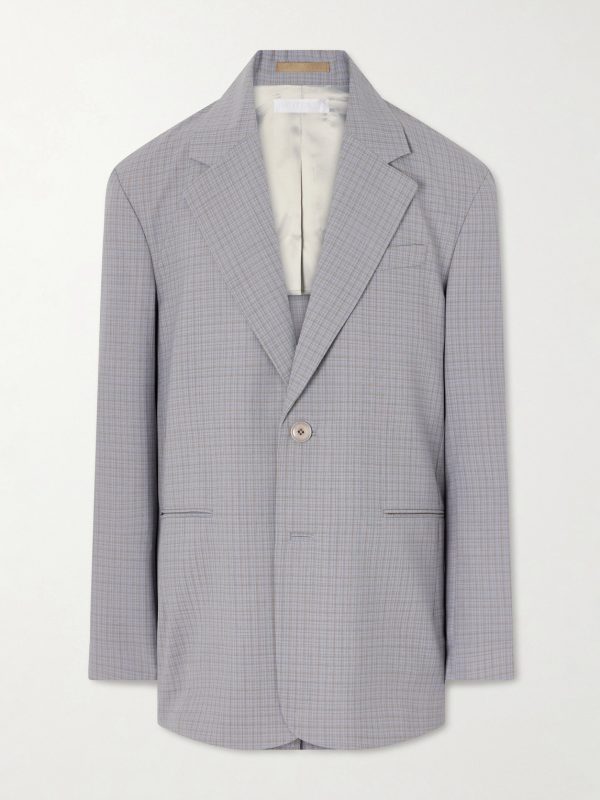 Industry Checked Grain de Poudre Blazer Industry Checked Grain de Poudre Blazer