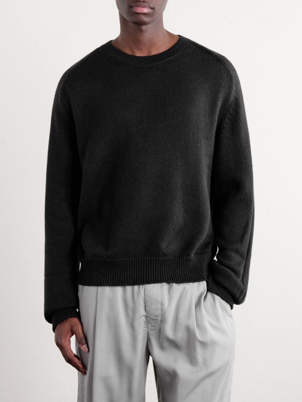 Knitted Cotton Sweater - FR Knitted Cotton Sweater - FR