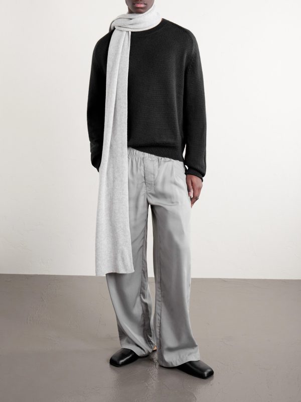 Knitted Cotton Sweater - OU Knitted Cotton Sweater - OU