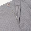 Ponte Straight-Leg Pleated Checked Grain de Poudre Shorts - E1 Ponte Straight-Leg Pleated Checked Grain de Poudre Shorts - E1