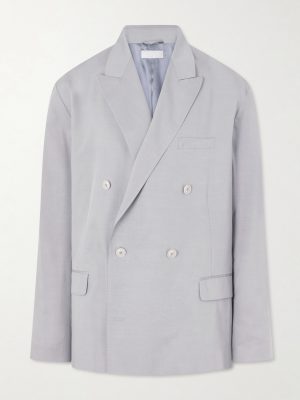 Halt Double-Breasted Lyocell Blazer Halt Double-Breasted Lyocell Blazer
