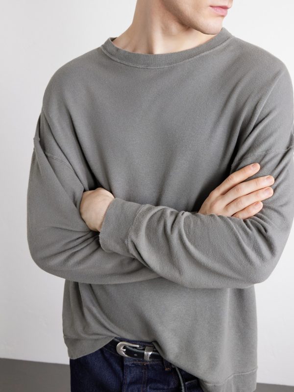 Slack Cotton-Blend Jersey Sweatshirt - E1 Slack Cotton-Blend Jersey Sweatshirt - E1