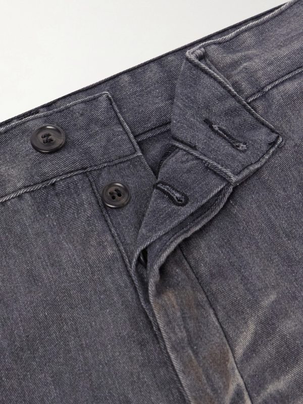 Rig Wide-Leg Paint-Splattered Jeans - CU