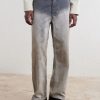 Rig Wide-Leg Paint-Splattered Jeans - FR