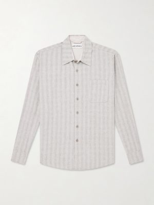 Above Striped Cotton and Linen-Blend Shirt Above Striped Cotton and Linen-Blend Shirt
