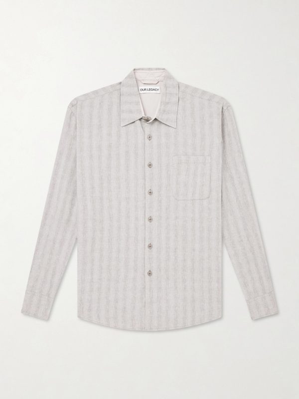 Above Striped Cotton and Linen-Blend Shirt Above Striped Cotton and Linen-Blend Shirt