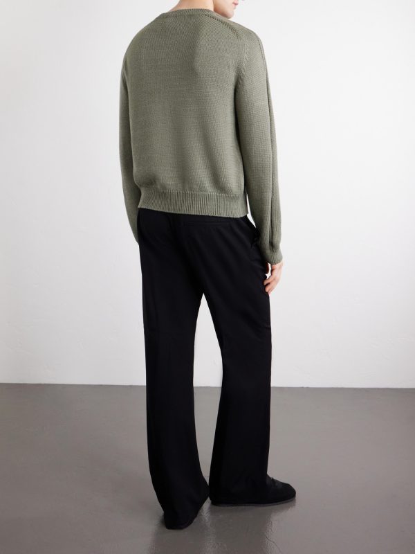 Knitted Cotton Sweater - BK