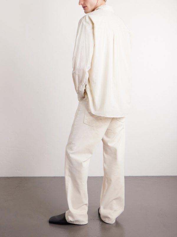 Above Striped Lyocell Shirt - BK Above Striped Lyocell Shirt - BK