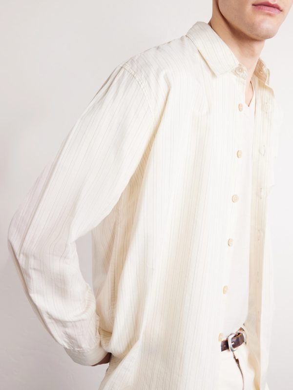 Above Striped Lyocell Shirt - CU Above Striped Lyocell Shirt - CU