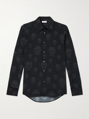 Printed Satin Shirt Printed Satin Shirt
