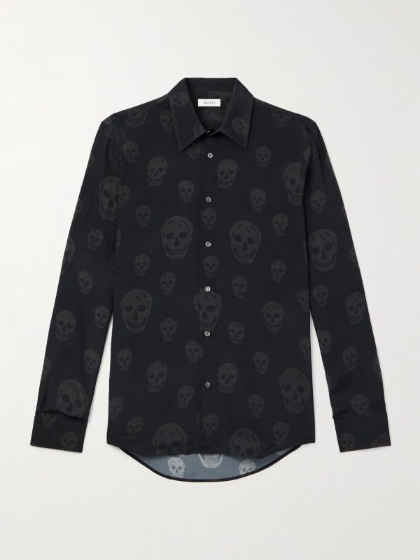 Printed Satin Shirt Printed Satin Shirt