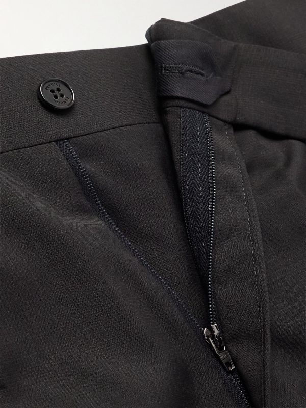 Prince of Wales Check Straight-Leg Wool Trousers - E1 Prince of Wales Check Straight-Leg Wool Trousers - E1