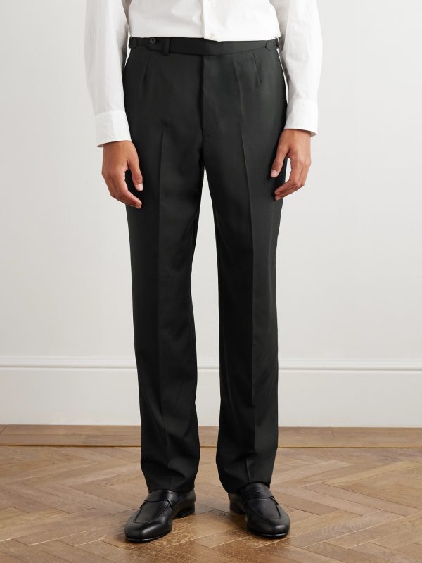 Prince of Wales Check Straight-Leg Wool Trousers - FR Prince of Wales Check Straight-Leg Wool Trousers - FR