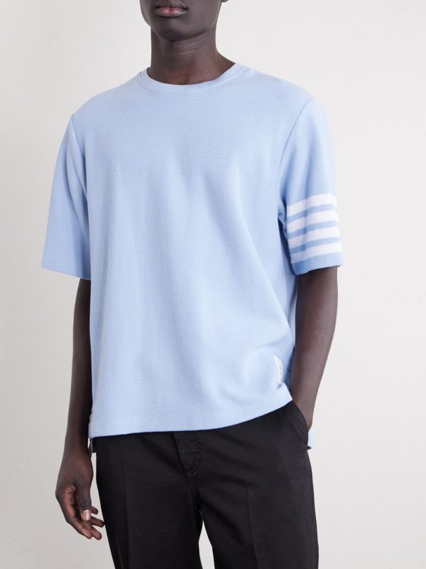 Striped Cotton-Piqué T-Shirt - FR Striped Cotton-Piqué T-Shirt - FR