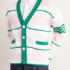 Striped Cotton Cardigan - FR