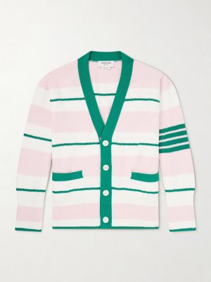 Striped Cotton Cardigan Striped Cotton Cardigan