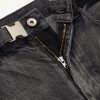+ Beyondexx Wide-Leg Belted Distressed Jeans - E1 + Beyondexx Wide-Leg Belted Distressed Jeans - E1