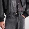 + Beyondexx Wide-Leg Belted Distressed Jeans - E2 + Beyondexx Wide-Leg Belted Distressed Jeans - E2