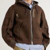Shell-Trimmed Cotton-Blend Jersey Zip-Up Hoodie - FR Shell-Trimmed Cotton-Blend Jersey Zip-Up Hoodie - FR