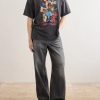 Paint-Splattered Printed Cotton-Jersey T-Shirt - OU