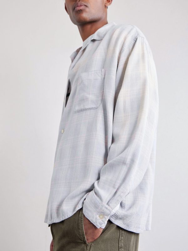 Convertible-Collar Checked Flannel Shirt - CU Convertible-Collar Checked Flannel Shirt - CU