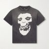 + BAPE® Distressed Printed Cotton-Jersey T-Shirt