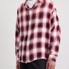 Convertible-Collar Checked Flannel Shirt - FR Convertible-Collar Checked Flannel Shirt - FR