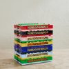 Logo-Printed Color-Block Set of 7 Foldable Boxes - E1