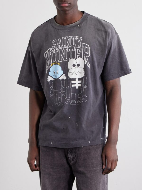 Paint-Splattered Printed Cotton-Jersey T-Shirt - FR Paint-Splattered Printed Cotton-Jersey T-Shirt - FR