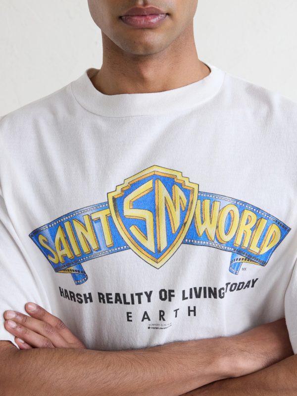 Saint World Logo-Print Cotton-Jersey T-shirt - CU