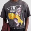 + Aerosmith Paint-Splattered Printed Cotton-Jersey T-Shirt - CU