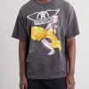 + Aerosmith Paint-Splattered Printed Cotton-Jersey T-Shirt - FR