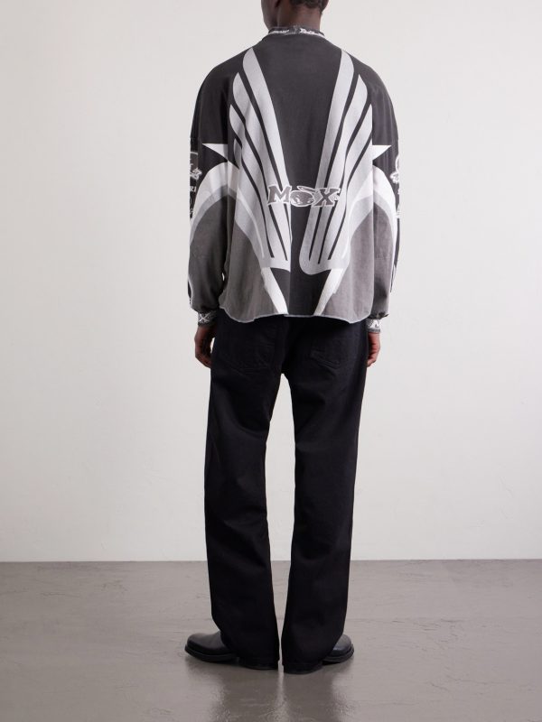 Printed Cotton-Jersey Sweater - BK