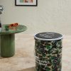 + Bape Camouflage-Print Metal Can Stool - OU + Bape Camouflage-Print Metal Can Stool - OU
