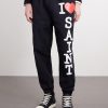I Love Saint Tapered Printed Cotton-Jersey Sweatpants - FR I Love Saint Tapered Printed Cotton-Jersey Sweatpants - FR