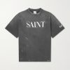 Logo-Print Paint-Splattered Cotton-Jersey T-Shirt Logo-Print Paint-Splattered Cotton-Jersey T-Shirt