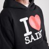 I Love Saint Logo-Print Cotton-Jersey Hoodie - CU